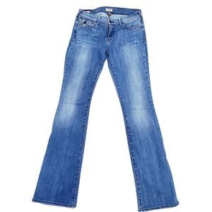 True Religion Becca mid rise bootcut blue jeans size 28